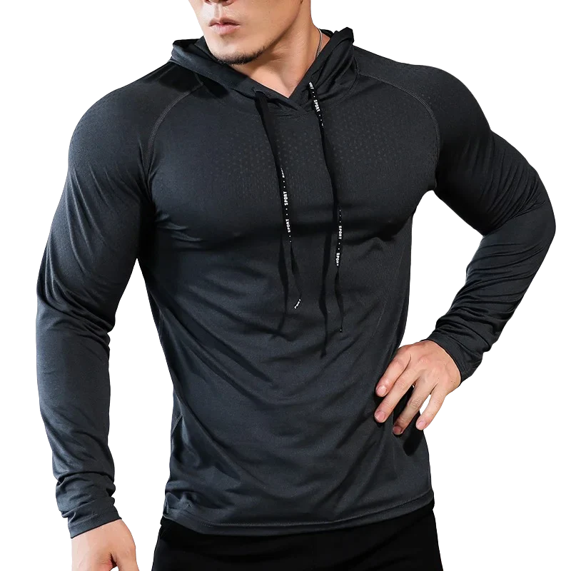 Mens Fitness Tracksuit Running Sport Hoodie