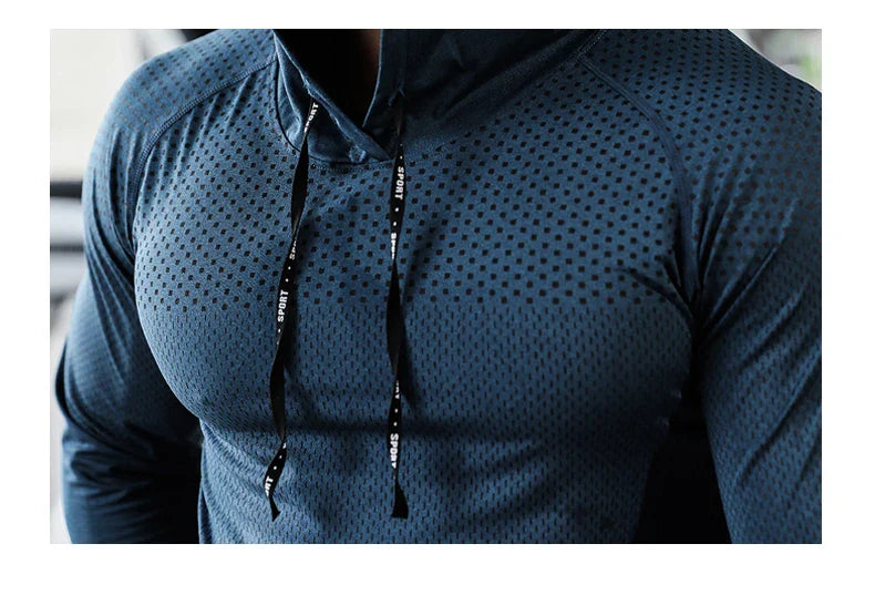 Mens Fitness Tracksuit Running Sport Hoodie